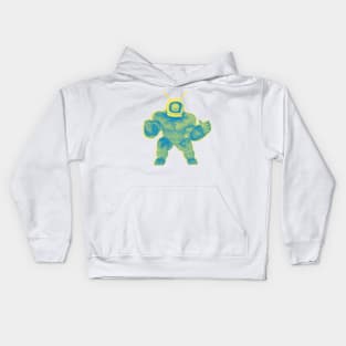 Robot Monster half tone Kids Hoodie